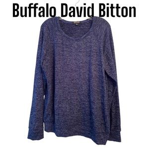 Buffalo David Bitton long sleeve Blue Pullover Sweater L